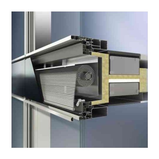 Сонцезахист Schüco CTB, вбудований у Schüco Фасад SFC 85