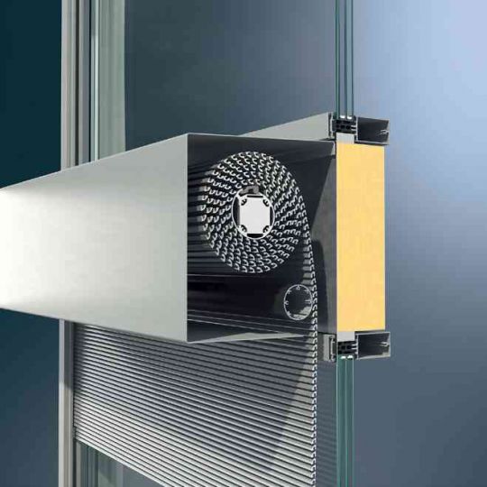 Сонцезахист Schüco CTB, навішуваний на Schüco Фасад FW 50+/FW 60+